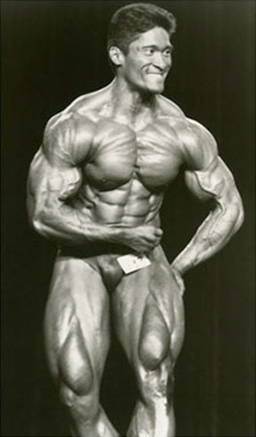 Ming as a champion bodybuilder, 1991